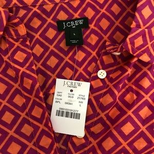 J crew patterned shirt